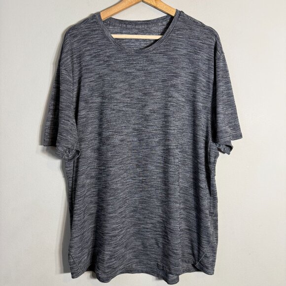 Lululemon Fresh Move Short Sleeve Tee T-Shirt Men's XXL* Gray Active Workout Gym - Picture 5 of 11